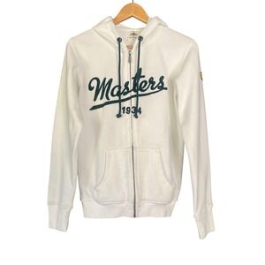 RARE Clubhouse Collection Masters 1934 White Zip Up Hoodie Jacket, Size M